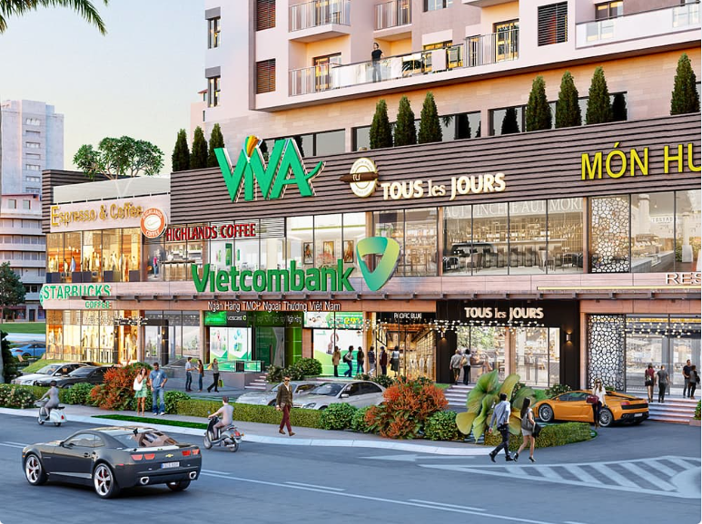 Hình ảnh minh họa Shophouse khối đế